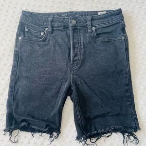 We The Free Black Denim Shorts